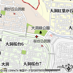 桐ヶ丘周辺の地図