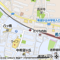 黒船屋 希望ヶ丘店周辺の地図