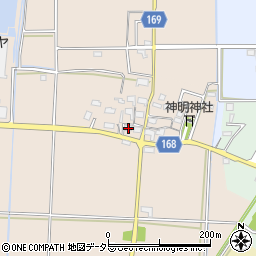 岐阜県本巣市屋井216周辺の地図