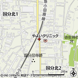 弥生神社前周辺の地図