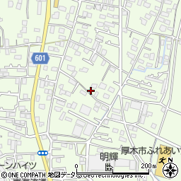 神奈川県厚木市金田412-1周辺の地図