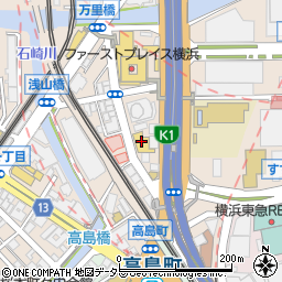横浜駅東口第２駐車場（岩井パーキング）周辺の地図