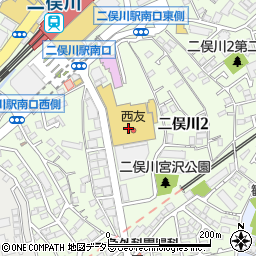 バースデイ西友二俣川店周辺の地図