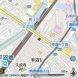 神奈川県横浜市西区平沼1丁目35-6周辺の地図