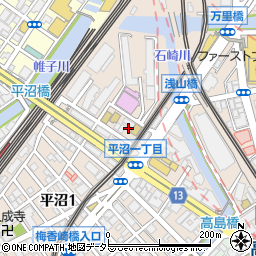 神奈川県横浜市西区平沼1丁目38周辺の地図