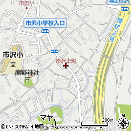 市沢上町周辺の地図