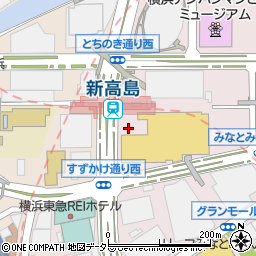 【baybikeポート】新高島駅周辺の地図