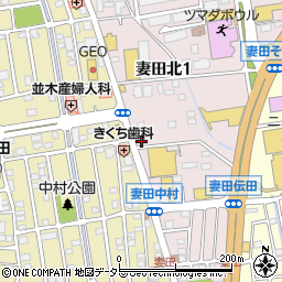 神奈川県厚木市妻田北1丁目8-19周辺の地図