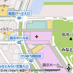 横浜みなとみらい国際コンベンションセンター（パシフィコ横浜ノース）周辺の地図