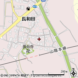鳥取県東伯郡湯梨浜町長和田周辺の地図