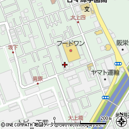 神奈川県綾瀬市大上周辺の地図