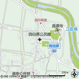 西田原公民館周辺の地図