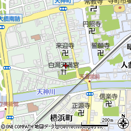 島根県松江市天神町周辺の地図