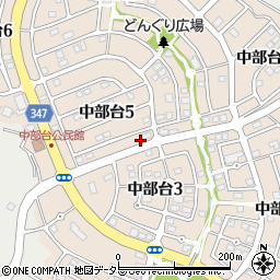 岐阜県美濃加茂市中部台周辺の地図