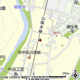 兵庫県豊岡市日高町岩中周辺の地図