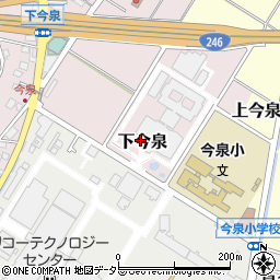 神奈川県海老名市下今泉周辺の地図