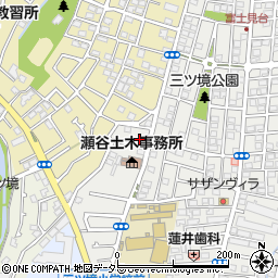 神奈川県横浜市瀬谷区三ツ境153-19周辺の地図