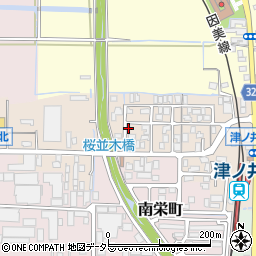 鳥取県鳥取市津ノ井周辺の地図