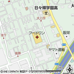 フードワン綾瀬店周辺の地図