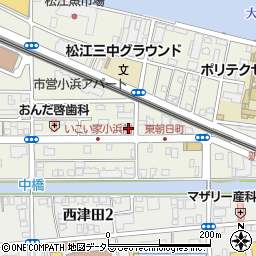 ＥＮＥＯＳ松江中央ＳＳ周辺の地図