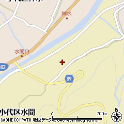 兵庫県美方郡香美町小代区水間195周辺の地図