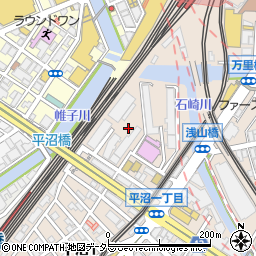 神奈川県横浜市西区平沼1丁目40周辺の地図