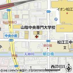 ジャンブルストア松江店周辺の地図