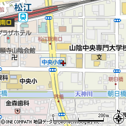 ローソン松江東朝日店周辺の地図