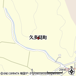 島根県出雲市久多見町周辺の地図