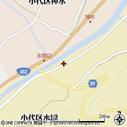 兵庫県美方郡香美町小代区水間178周辺の地図