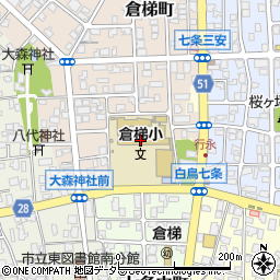舞鶴市立　倉梯小学校区地域放課後児童クラブ周辺の地図