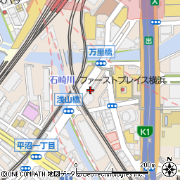 大阪焼肉ホルモン ふたご横浜駅東口店周辺の地図