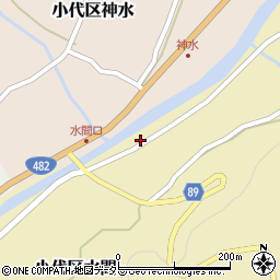 兵庫県美方郡香美町小代区水間180周辺の地図
