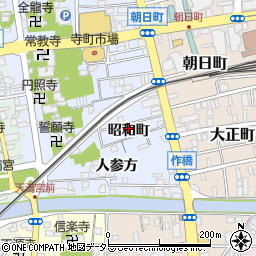 島根県松江市寺町昭和町周辺の地図
