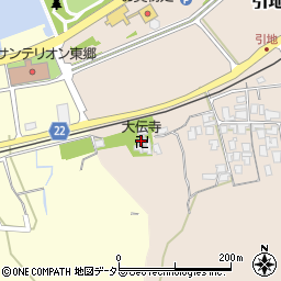 大伝寺周辺の地図