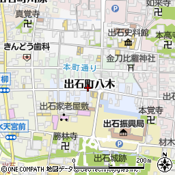 兵庫県豊岡市出石町八木周辺の地図