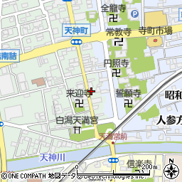 有限会社桂月堂　天神町店周辺の地図
