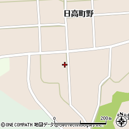 兵庫県豊岡市日高町野993-1周辺の地図