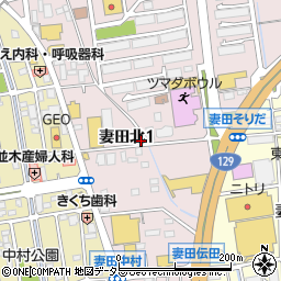 神奈川県厚木市妻田北1丁目12-1周辺の地図