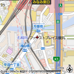 魚とワイン Hanatare 横浜東口店周辺の地図