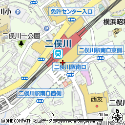 ゆうちょ銀行相模鉄道二俣川駅南口出張所 ＡＴＭ周辺の地図