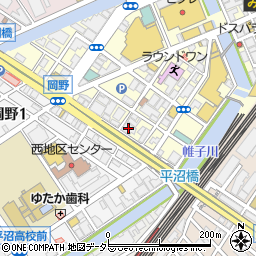 横浜由維ビル周辺の地図
