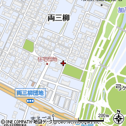 米子両三柳団地簡易郵便局周辺の地図