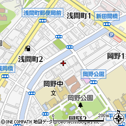 新田間川周辺の地図