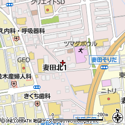神奈川県厚木市妻田北1丁目11-27周辺の地図
