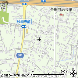 神奈川県厚木市金田437-1周辺の地図
