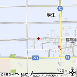 岐阜県揖斐郡大野町麻生周辺の地図