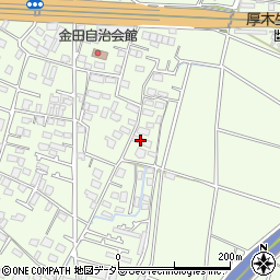 神奈川県厚木市金田718周辺の地図