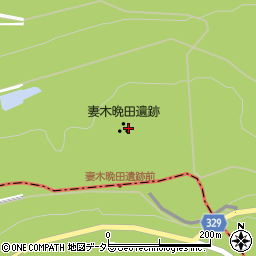 妻木晩田遺跡周辺の地図
