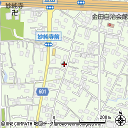 神奈川県厚木市金田434周辺の地図